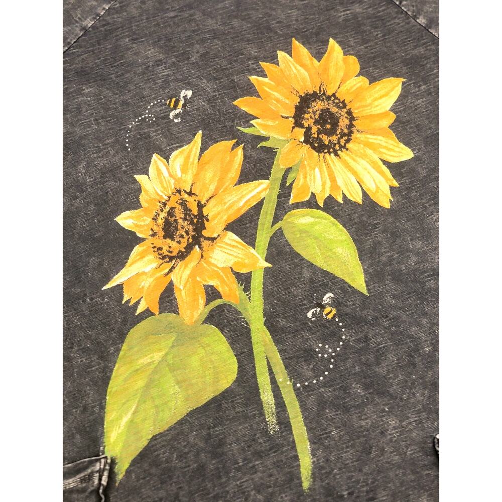 Jess & Jane Sunflower Mineral Wash Tunic Large - Picture 3 of 10